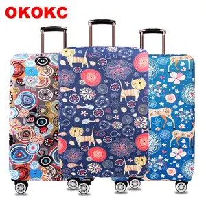 Эластичный чехол для чемодана с рисунком рыбы, плотный чехол для чемодана, подходит для чемодана 18 ''-32'', защитный чехол для чемодана, аксессуары для путешествий