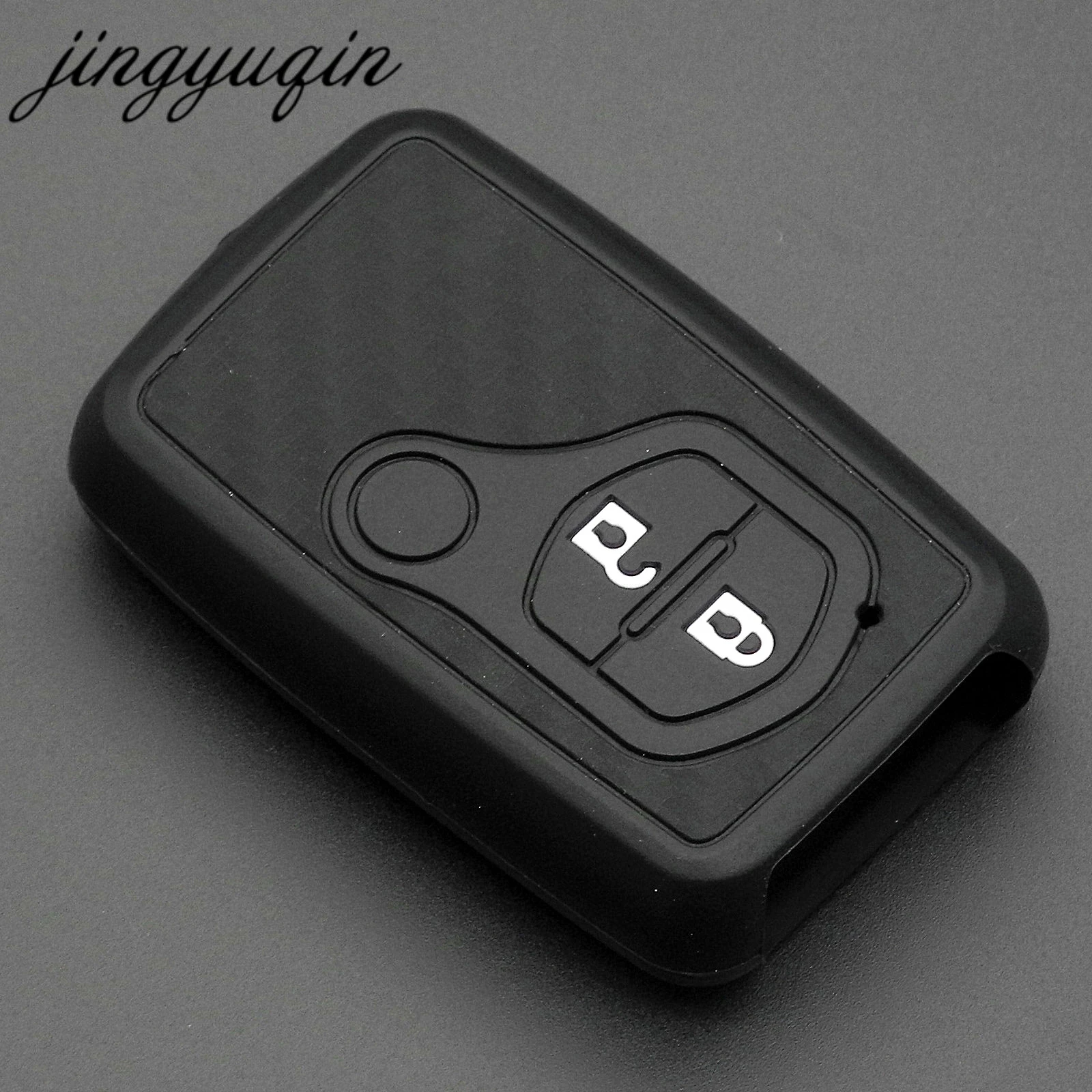 Фото Jingyuqin углеродный силиконовый чехол для ключей от машины Toyota Land Cruiser Prado 150 Camry Prius