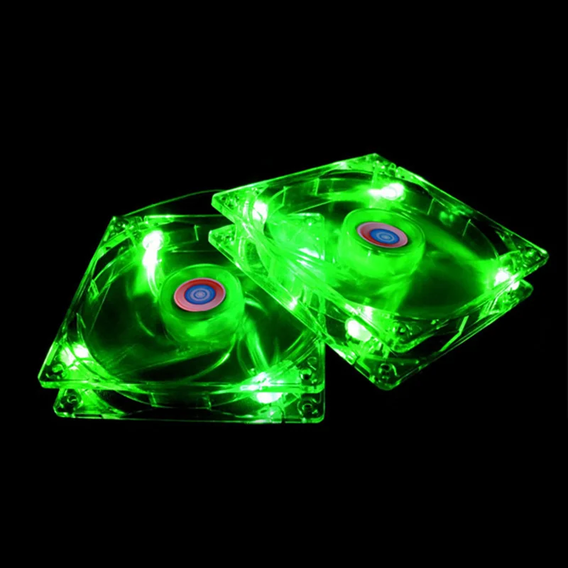 Новейший офисный компьютер компоненты IMP-691 Cool 7 огней Quad LED Light Neon Clear 14*14*2 5 см PC