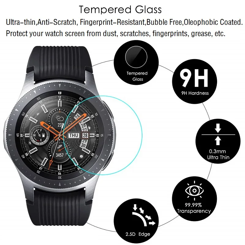 100PCS Screen Protector for Garmin Forerunner 55 Forerunner 45 245 Smart Watch Tempered Glass Anti-Scratch Protective Film