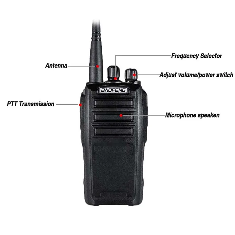 2 шт. Baofeng UV 6 8 Вт портативная рация VHF/UHF радио Amador способа трансивер зашифрованный