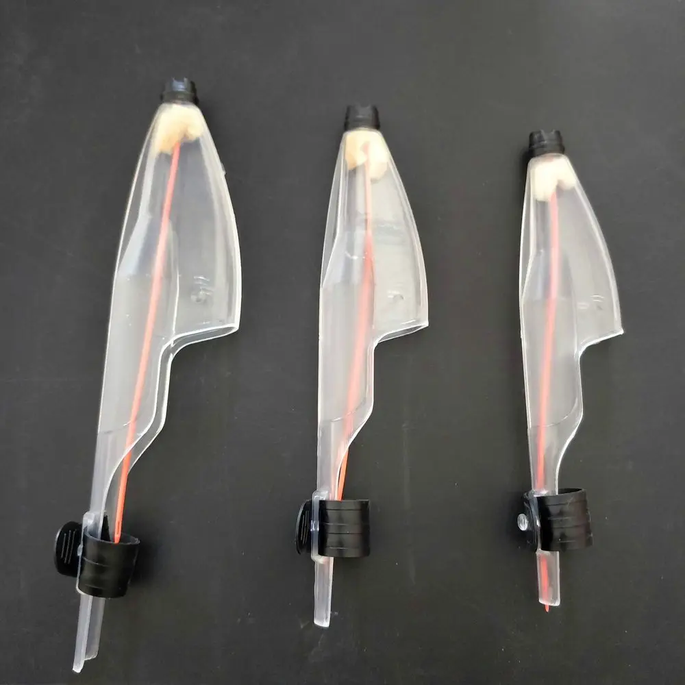 Rompin 1pcs Transparent Fishing Rod Cap Pole Protection Caps Guide Hood Sea Rod Hat Plastic Fishing Tackle Accessories