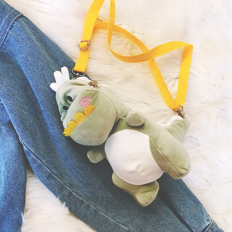 Сумка в форме милого динозавра в стиле новой моды 2019 года, плюшевая, для девочки, лучший подарок для друзей.