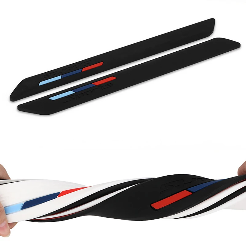 LENTAI 1Pair Auto Car Head Bumper Anti-collision Strip Stickers For Toyota Corolla c-hr Avensis RAV4 Auris Kia Rio Ceed Sportage |