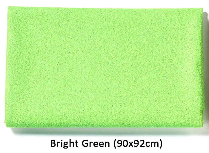 Bright green 90X92 см зеленая серия DIY мягкая Нетканая фетровая ткань толщиной 1,4 мм для домашнего декора рукоделие ручной работы швейные изделия - Цвет: Bright green