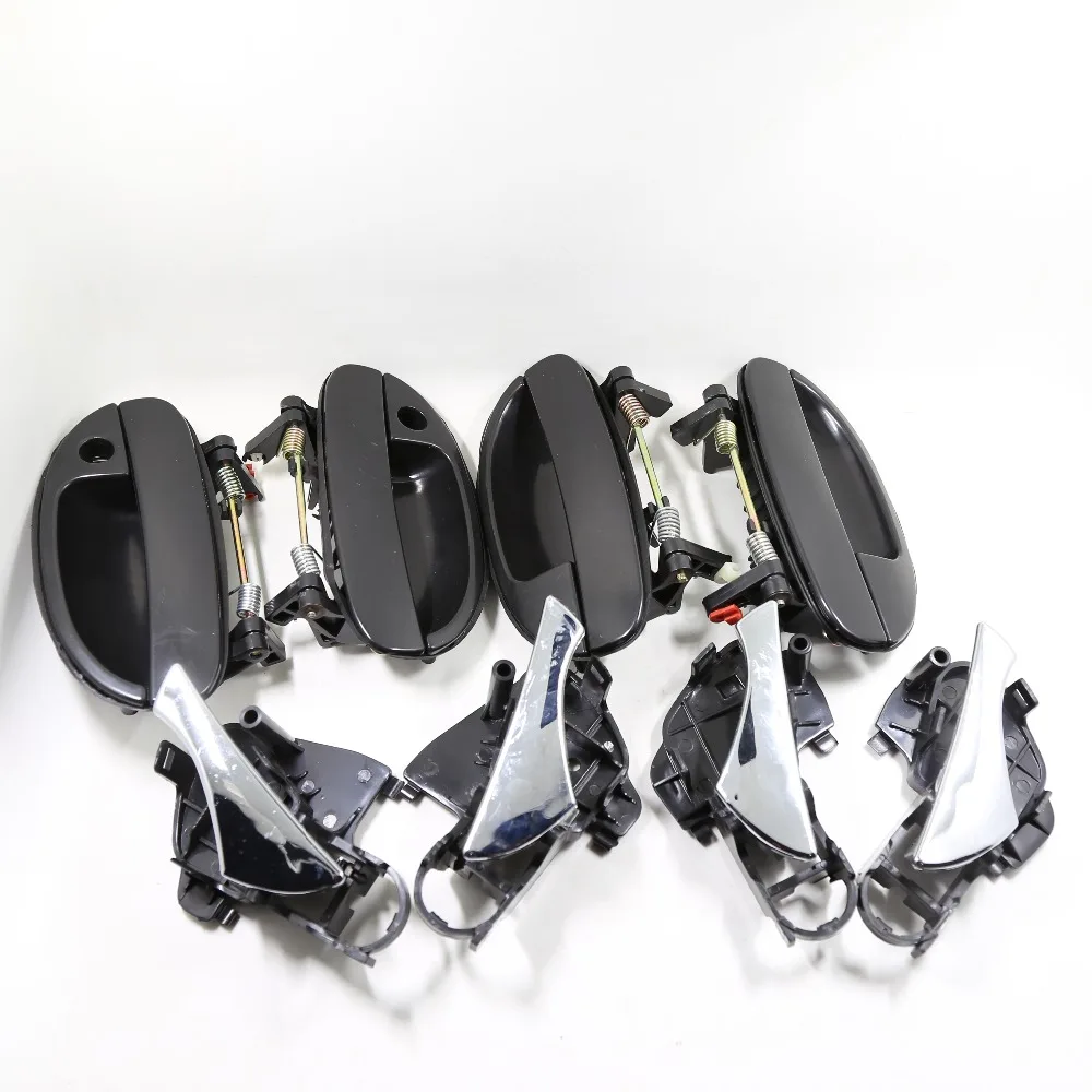DHKA 8 шт EX INTERIOR дверная ручка для DAEWOO Nubira 1998 1999 2000 2001 2002 2003 2004 OEM: FR: 96308043 FL: 96308042 RR: