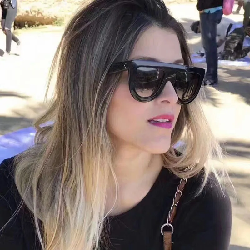 

RunBird Leopard Sunglasses Women Gradient Lens Sun glasses Men Full Frame Shades Ladies Glasses Oversized Unisex oculos 1044R