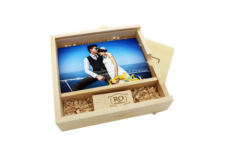 JASTER USB 3,0 деревянный фотоальбом usb+ коробка usb флэш-накопитель 4 ГБ 8 ГБ 16 ГБ 32 ГБ фотография свадебный подарок(170 мм* 170 мм* 35 мм