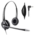 Бесшумная и QD гарнитура с вилкой 2,5 мм для Linksys Spa Polycom Grandstream Panasonic Zultys Gigaset и беспроводные телефоны