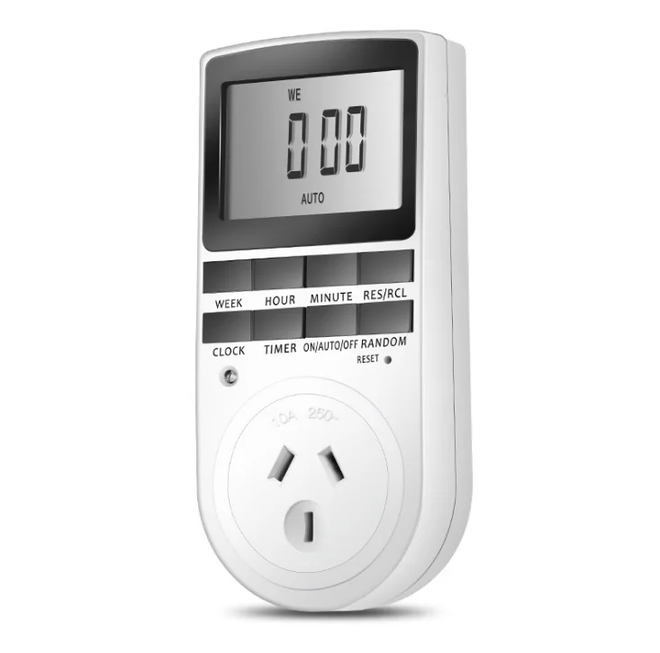 240В 10А таймер розетка электронный цифровой au Plug in программируемый 7 дней 12/24 часов