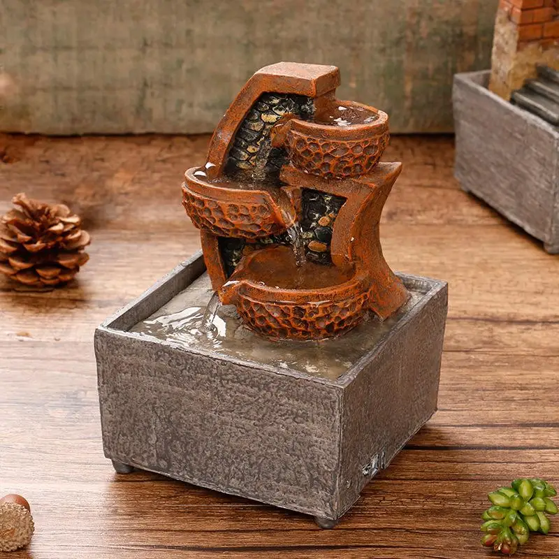 Новые Классические Декоративные комнатные водные фонтаны фэн-шуй настольный