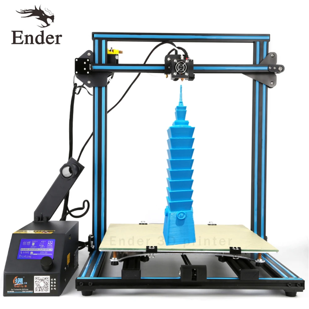 CR-10 S4 3D-принтеры DIY Kit мониторинг волокон сигнализации, двухдиапазонный, Wi-ведущих-винтами штанги принтер 3d n весом более 2 кг нити 400*400*400 Большие размеры
