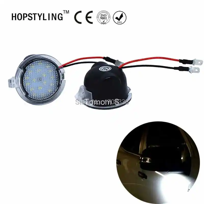 Hopstyling 2x для Ford LED под зеркалом лужа свет F-150 EDGE Explorer Mondeo Телец S-Max светодиодные задние зеркальные лампы для автомобиля