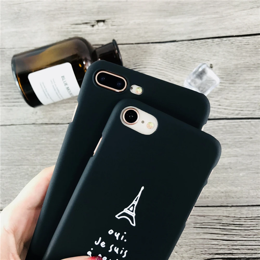 Париж Эйфелева башня Телефон чехол для iPhone 8 простой башни рисунком крышка плюс