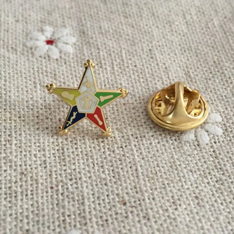 100 шт. индивидуальный заказ от Eastern Star Masonic булавка для лацкана булавки и броши