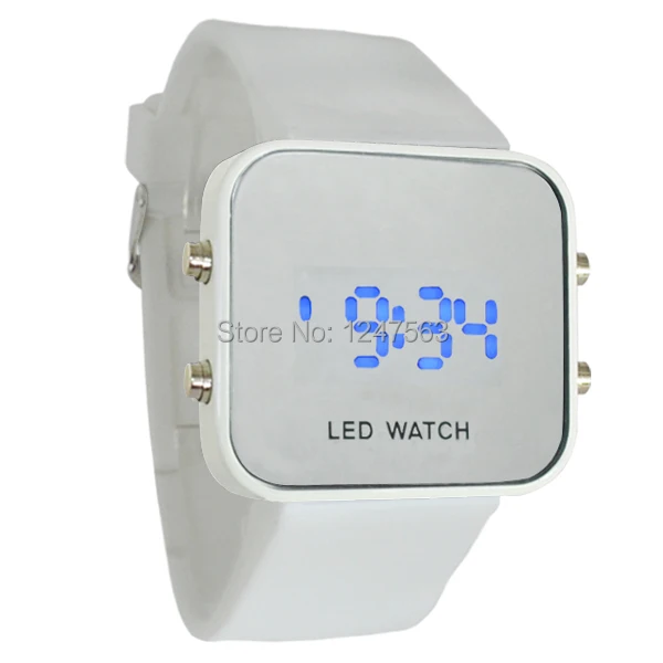 Hot men's fashion sports watch silicone strap LED neutral Blue digital display Halloween gift relogio masculino | Наручные часы