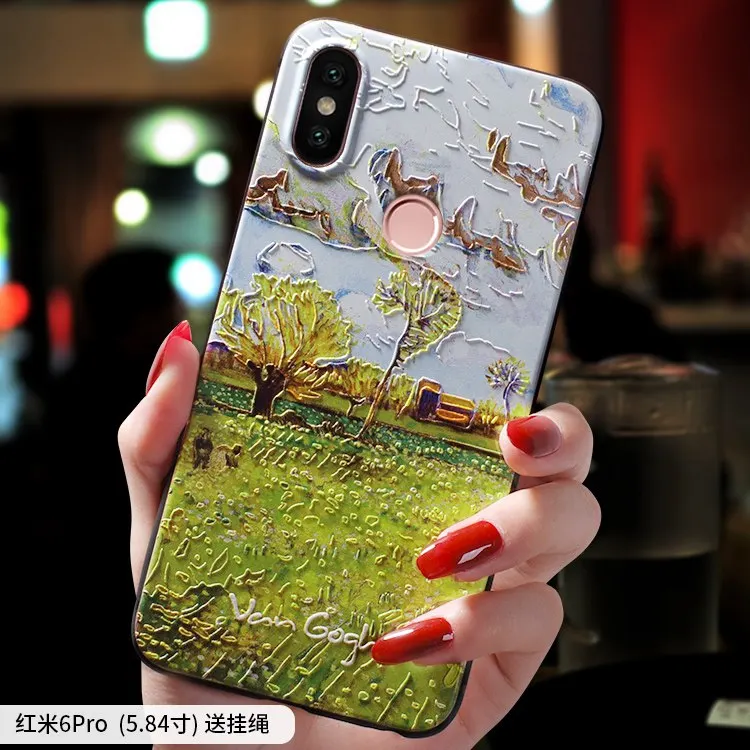 Чехол для Xiaomi Redmi note 5 6 Pro A2 lite с рельефным рисунком подсолнуха и растительного