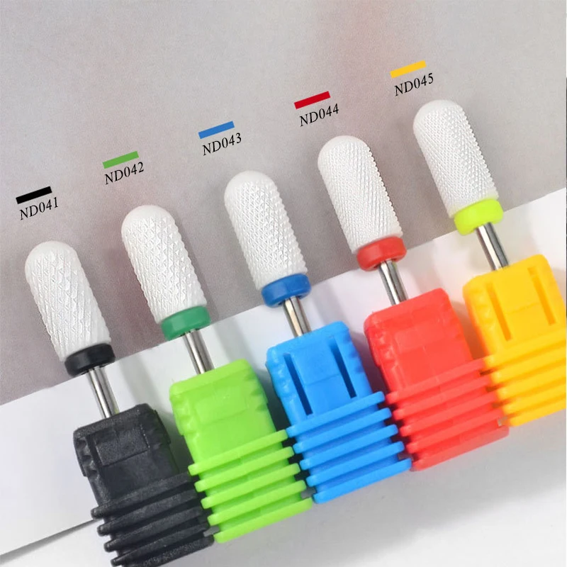 Blueness Multi-Sizes Nail Polish Ceramic Grinding Head 1 bullet-Shaped Electric Grinder Special Manicure tools | Красота и здоровье