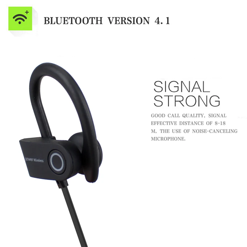 Спортивные bluetooth наушники беспроводные 4 1 стерео бас музыкальные микрофон