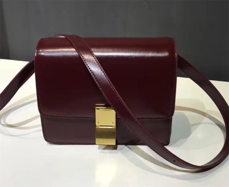 claret red large Роскошные сумки, женские сумки, дизайнерские бобы творог, завернутые в небольшой квадратный спилок, кожаная сумка, сумки для женщин - Цвет: claret red large