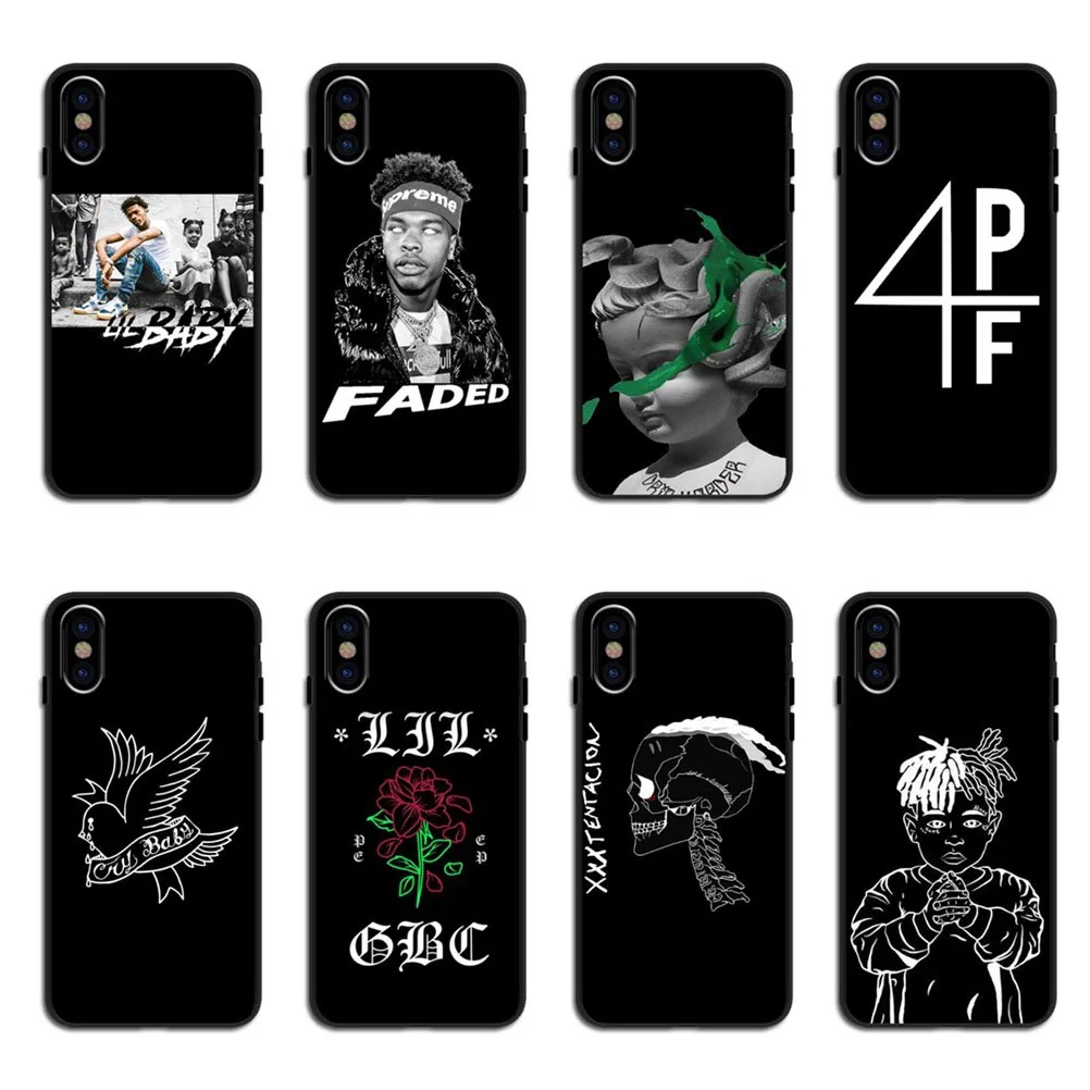 Детская задняя крышка в стиле хип хоп для рэперов xxxtentacion Lil Peep чехлы iPhone 5 6 6S Plus 7 8