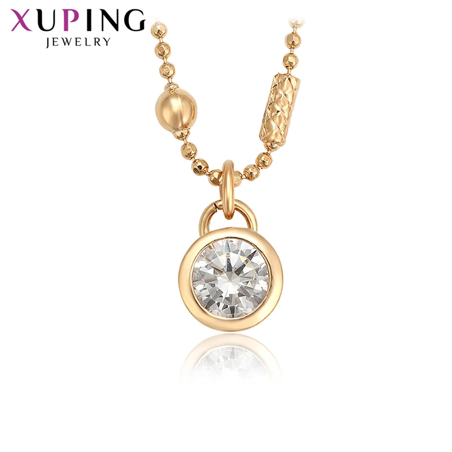 Xuping Модное Новое поступление элегантное ожерелье круглой формы с золотым