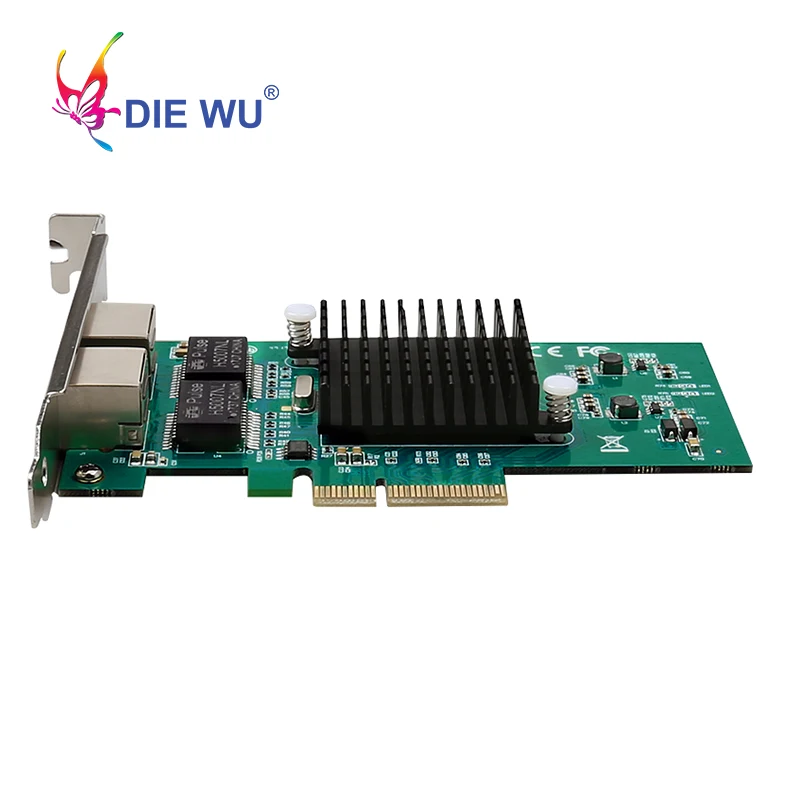 Сетевая гигабитная карта DIEWU TXA030 RJ45 10/100 Мбит/с 1 ГБ Intel 1000 PCIe 4x мини lan для