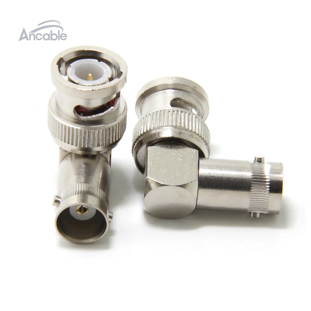 2 шт. адаптер 90 градусов BNC штекер к гнезду Разъем RF прямой угол M/F|adapter plug|female plugmale