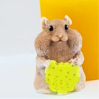 hamster silicone molds soap mold hamster 3d silicone soap molds3d hamsters silica gel die 3d aroma stone mould candle mould