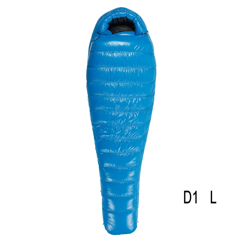 D1 L blue Мумия спальный мешок Сверхлегкий альпинизмом спальный мешок для всех сезонов походов и кемпинга на открытом воздухе Мумия мешок W/компрессионный мешок - Цвет: D1 L blue