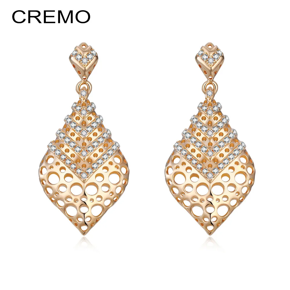 Cremo Висячие серьги корейский геометрические Cree Sur Boucles D'oreilles 925 En Argent Fin Bijoux для