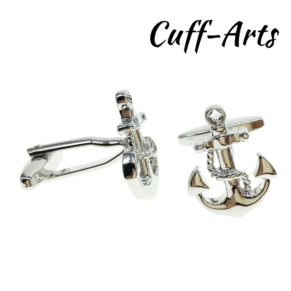 

Cuffarts Luxury Cufflinks 2018 Trendy Nautical Anchor Chain Cufflinks High Quality Cuff Links Jewelry Gifts For Men C10133