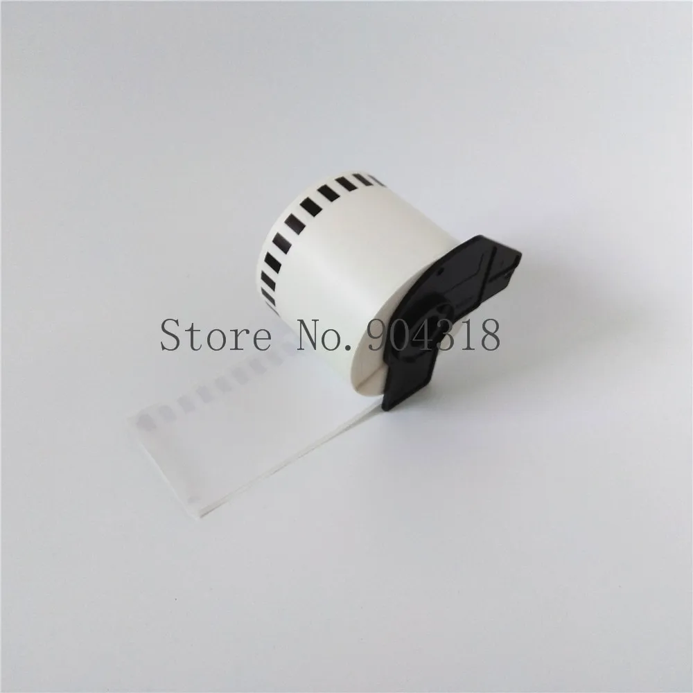 4 рулона совместимых этикеток Brother DK 22205 Φ DK22205 DK2205 62 мм x 30 48 м 2-3/7 дюйма 100 в каждой