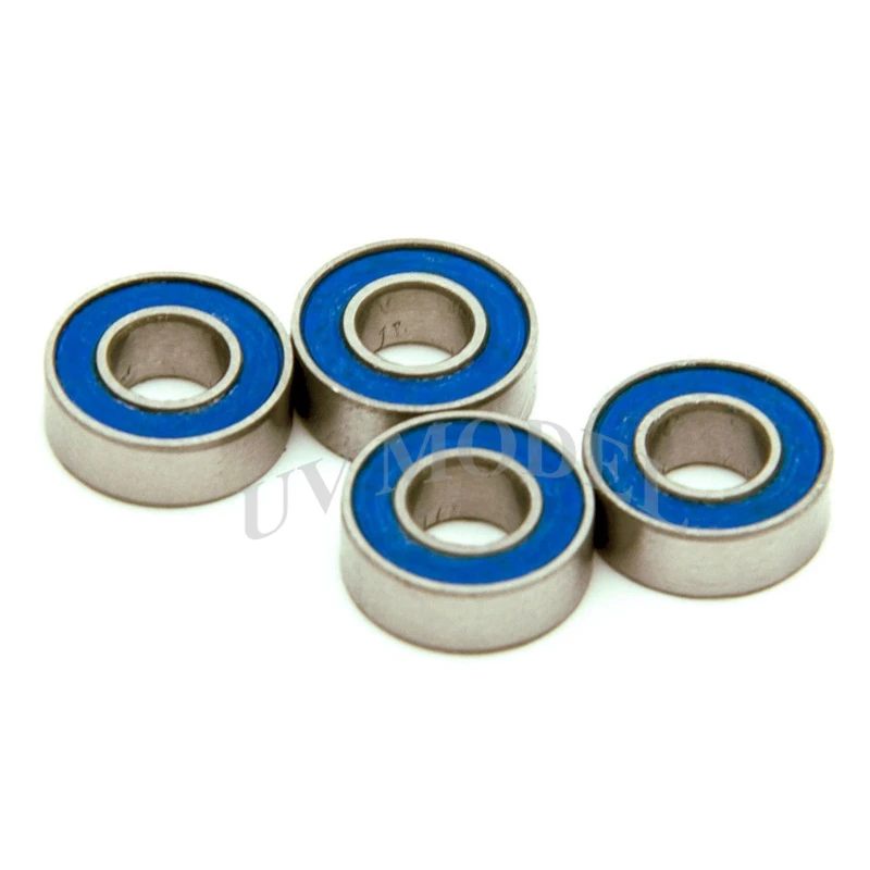 4 шт. 5*10*4 мм резиновый уплотнительный шариковый подшипник для HSP Sakura XI D3 D4 RC