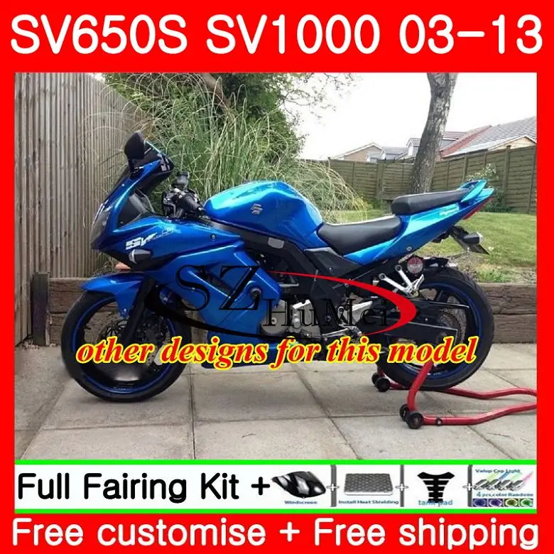 Обтекатели для SUZUKI SV1000S SV650S 03 04 05 06 07 08 09 10 13 106SH1 SV 1000S 650S 2003 2004 2005 2006 2007 2008 2009 2013