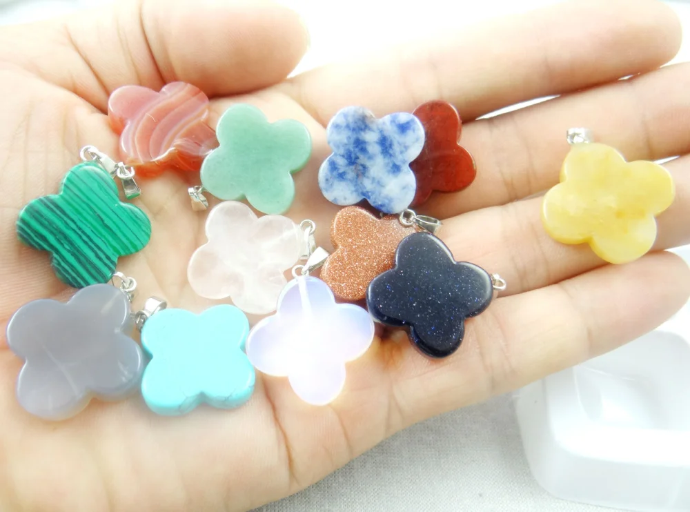 Натуральный камень агат кварц кристалл бирюза лазурит тигровый глаз цветок