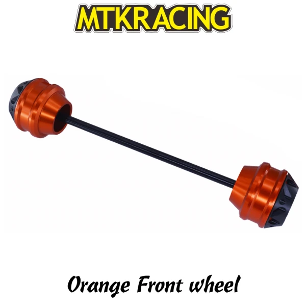Orange front wheel MTKRACING для Yamaha Tracer 900 GT CNC переднее колесо осевой слайдер амортизатор защита от падения - Цвет: Orange front wheel