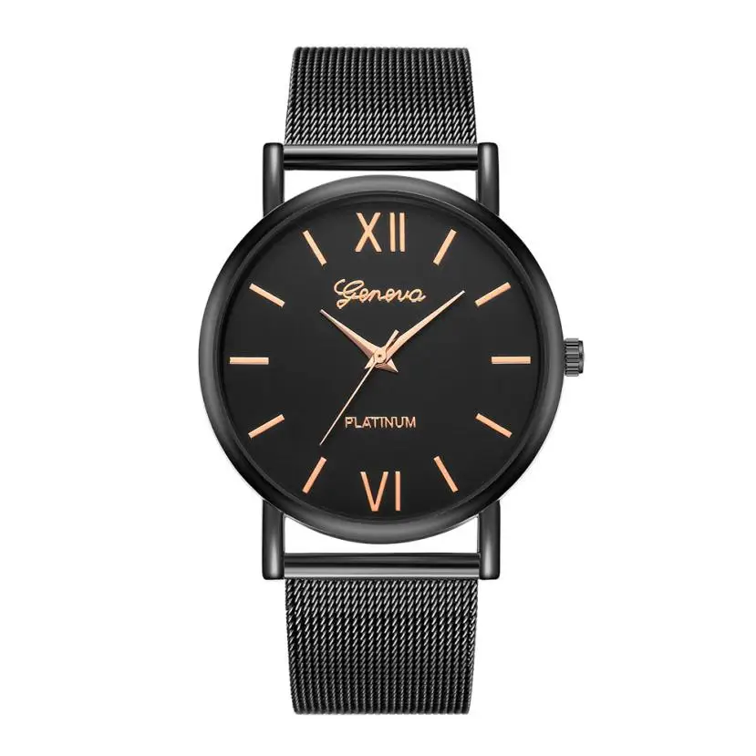 Reloj mujer Кварцевые часы Женские часы из нержавеющей стали с сетчатым ремешком повседневные Кварцевые аналоговые наручные часы для женщин montre femme