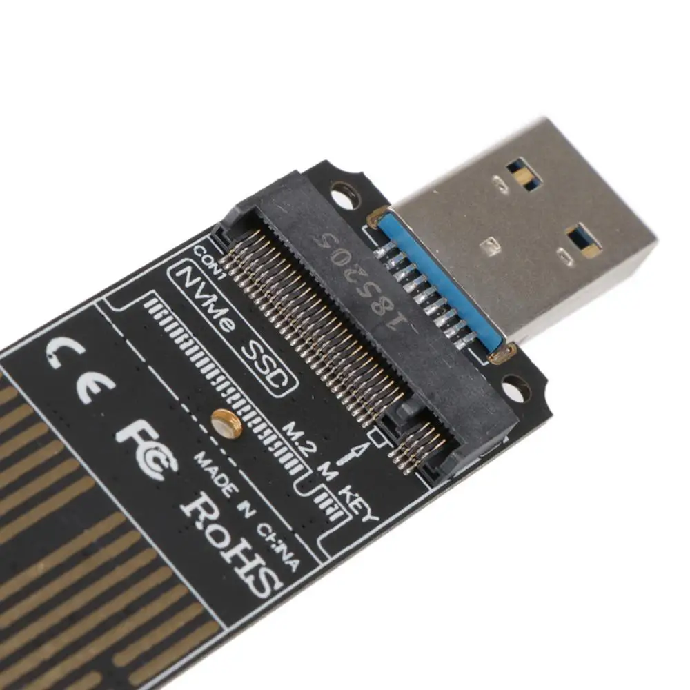 NVME к USB адаптеру M.2 SSD Type A карте высокая производительность 10 Гбит/с 3 1 Gen 2 мост чип