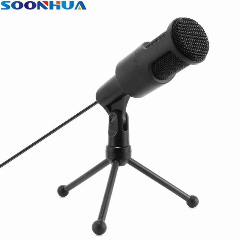 Профессиональный портативный USB микрофон SOONHUA студийный звукозаписывающий с