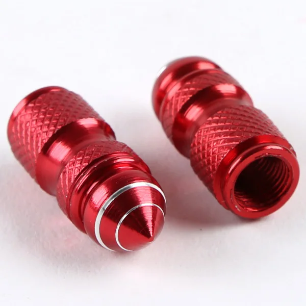 Универсальные Серебристые колпачки для стержней воздушного клапана мотоцикла 2