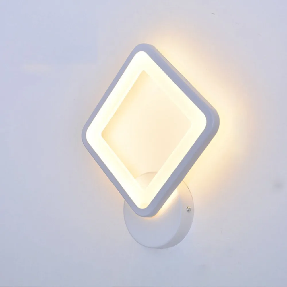 Новая прикроватная настенная лампа для спальни из цельного дерева вращающийся