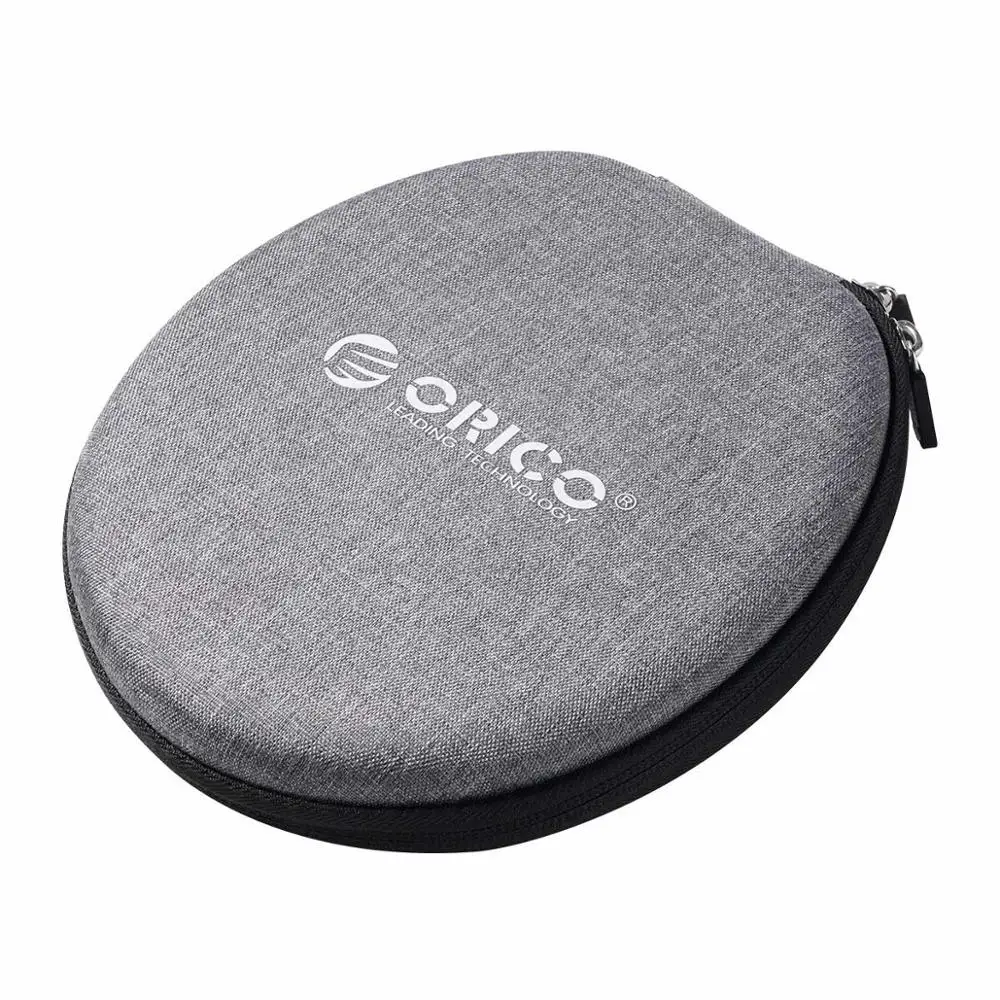 ORICO Bluetooth сумка для хранения наушников водонепроницаемый противоударный чехол для наушников сумка для хранения наушников кабель для наушников жесткий ящик аксессуары - Цвет: Серый
