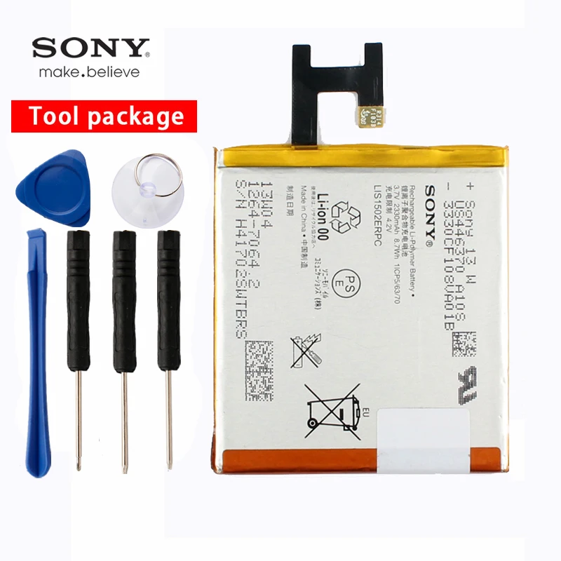 Оригинальный аккумулятор Sony высокой емкости для телефона sony Xperia Z L36h LTE C6602 C6603 L36i