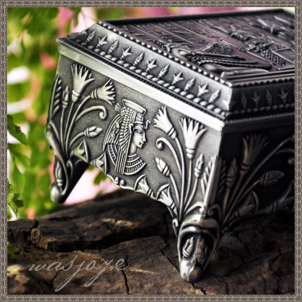 Классическая европейская Шкатулка принцессы Isis объемная металлическая