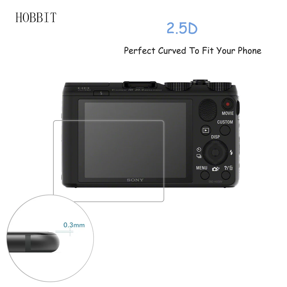 Закаленное стекло для экрана Sony DSC HX50 HX50V / HX60 HC60V 0 3 мм 9H Защитная пленка цифровой