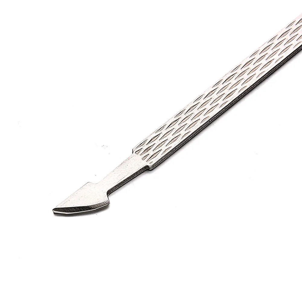 1PC Nail Art Cuticle Pusher 2 Ways Stainless Steel Remover Dead Skin Manicure Tool 2U81018 |