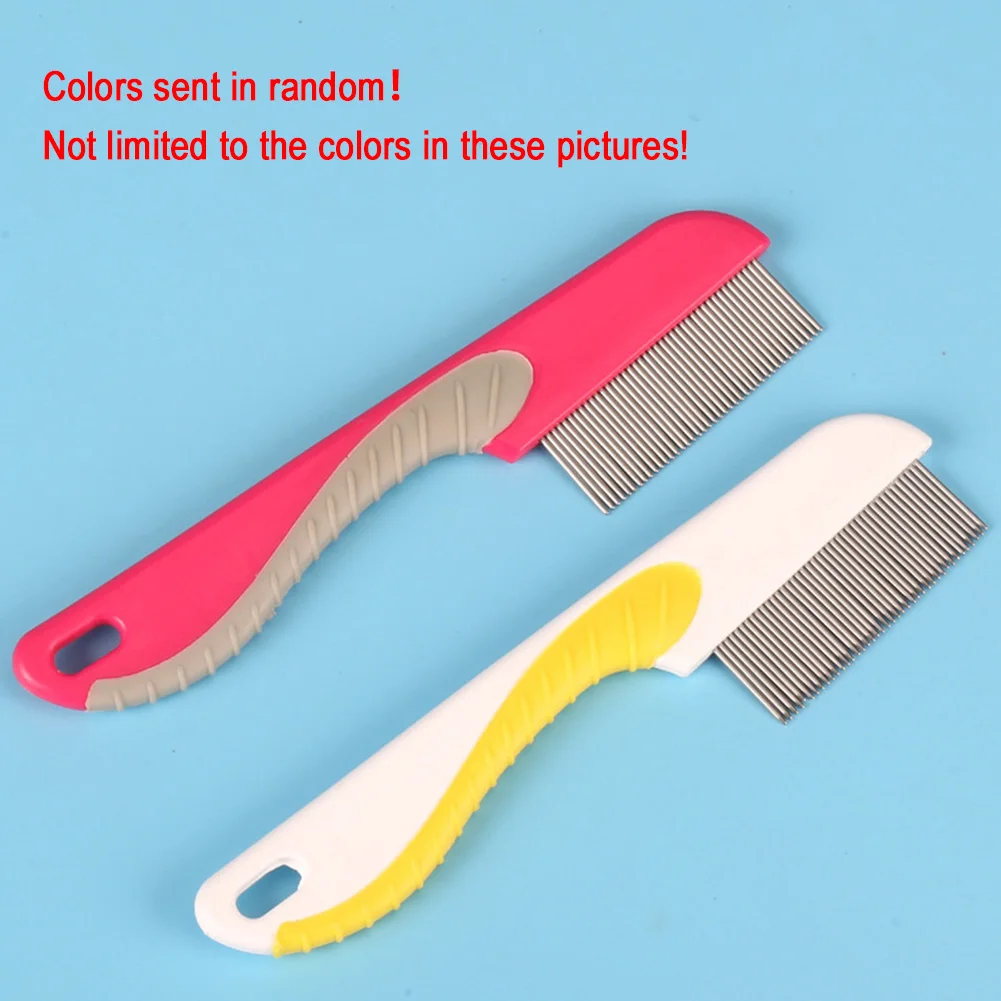 1 шт. расческа от блох собак из нержавеющей стали гребень для ухода питомца щенка