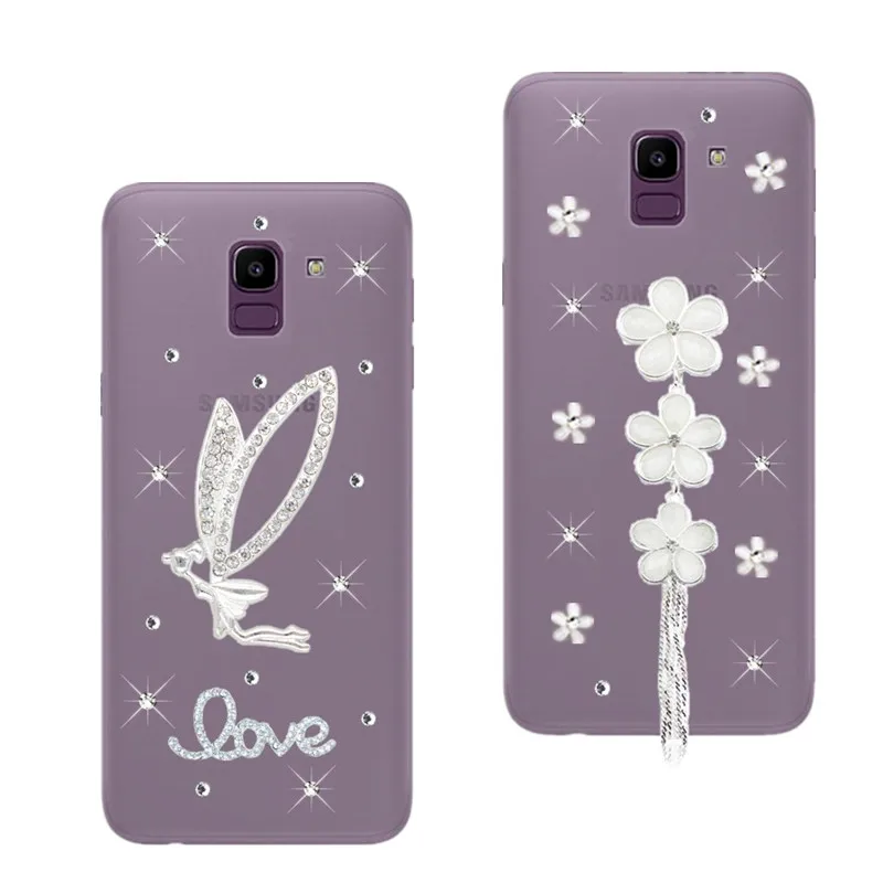 Чехол для Samsung Galaxy J6 J4 Plus J3 J8 J2 Pro 2018 J7 Neo A20E A50 A30 Crystal Bing Rhinestone Note 8 9 S8 S9 S10 Plus| |