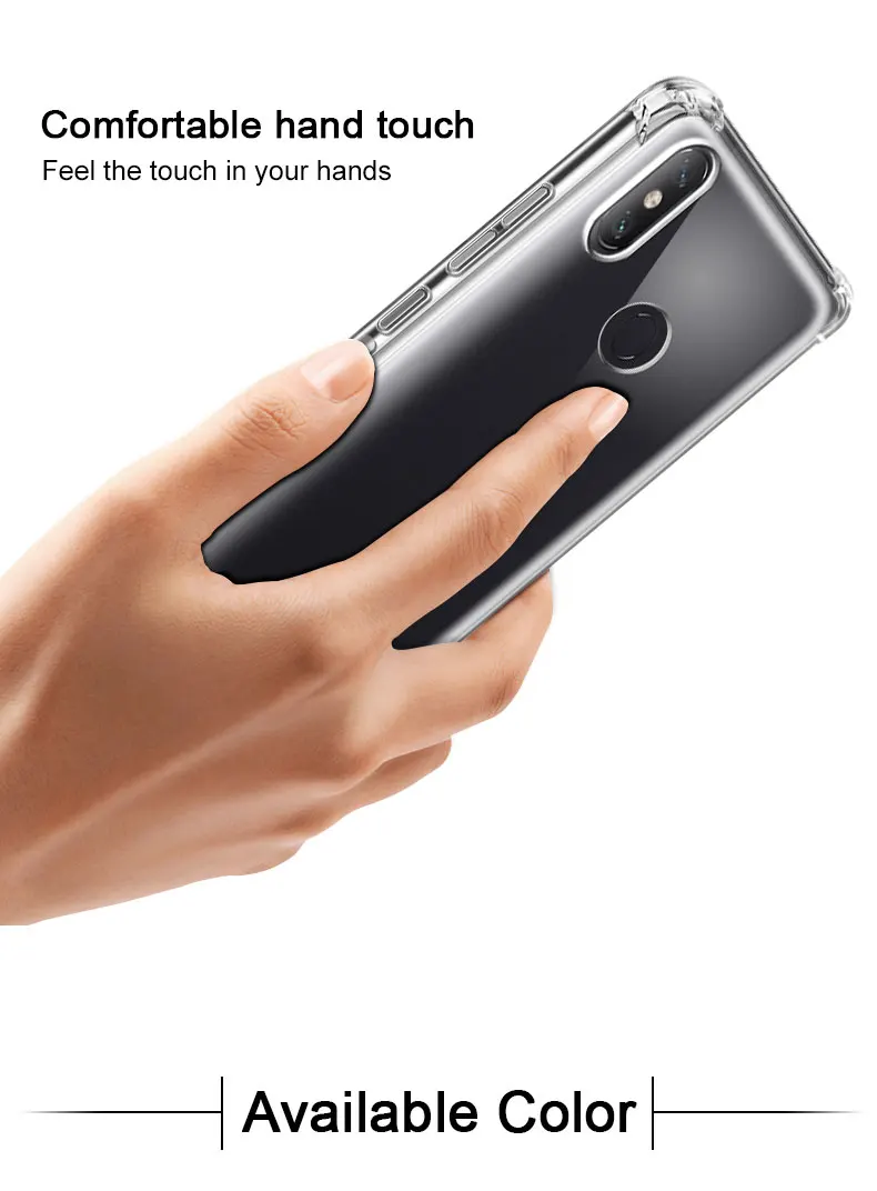 IMAK Xiaomi mi Max 3 чехол Xiao mi Max 3 чехол противоударный силиконовый мягкий прозрачный ТПУ чехол с защитой экрана